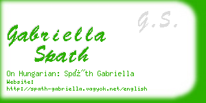 gabriella spath business card